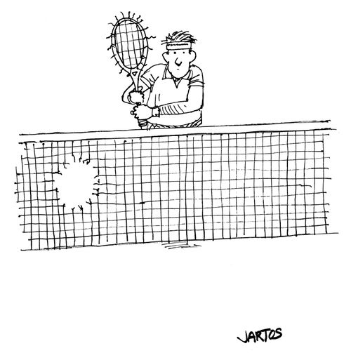 Accident at the tennis court
