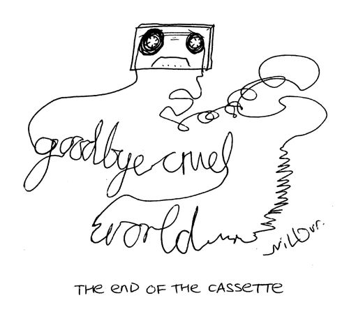 The end of the cassette 