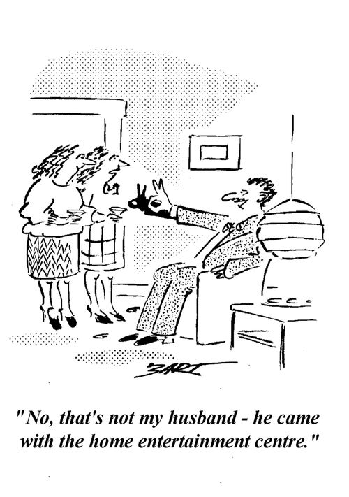 "No, that's not my husband, he came with our Home Entertainment Centre."