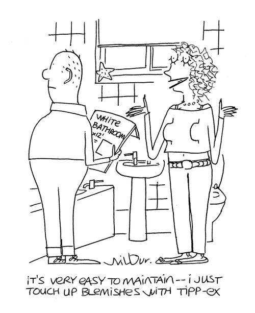 'It's very easy to maintain - i just touch up blemishes with tipp-ex.'