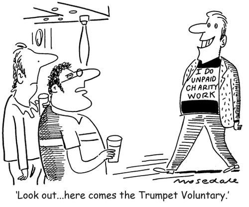 'Look out... here comes the Trumpet Voluntary.'