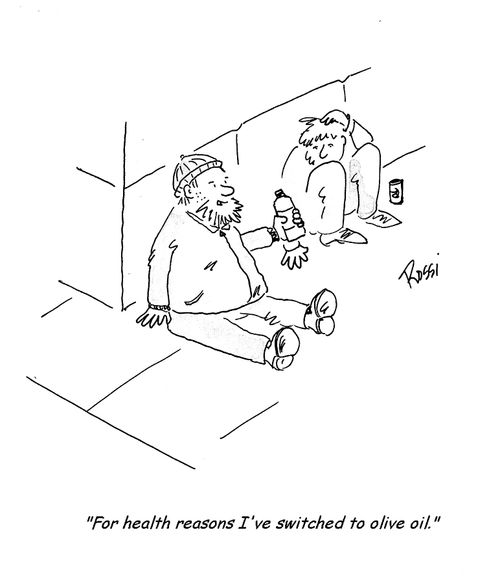 'For health reasons I've switched to olive oil.'