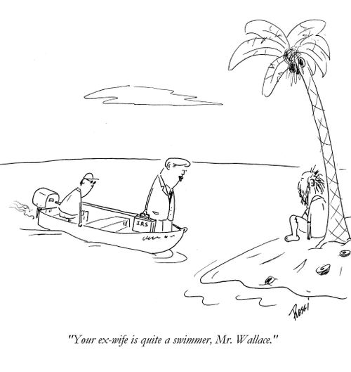 'Your ex wife is quite a swimmer, Mr Wallace.'