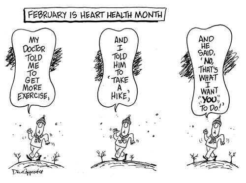 'My doctor told me to get more exercise...'