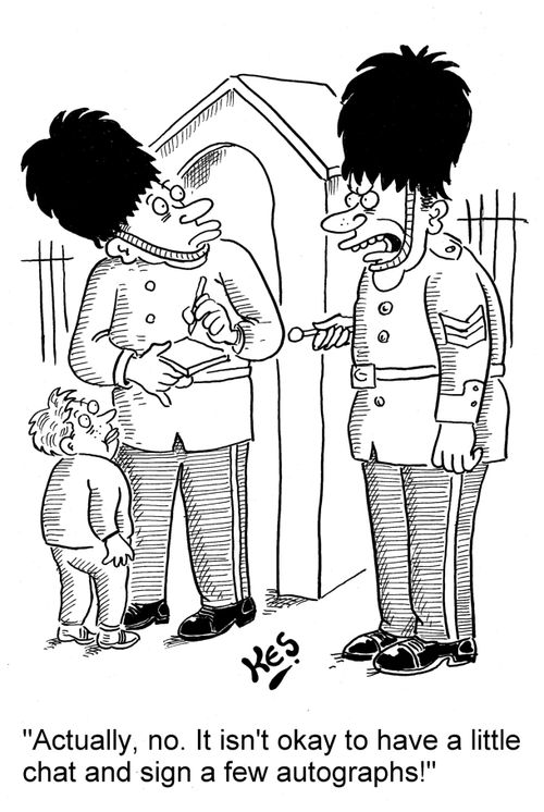 'Actually,no. It isn't okay to have a little chat and sign a few autographs!'