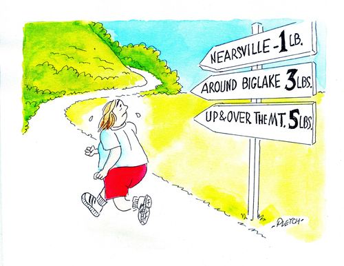 Nearsville, Around Big Lake, Up and over the Mount.