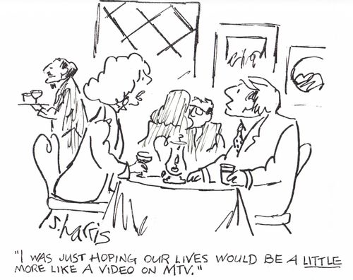'I was just hoping our lives would be a little more like a video on MTV.'