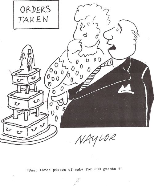 'Just three pieces of cake for 200 hundred guests?'