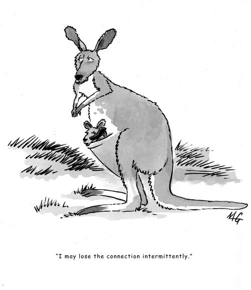 'I may lose the connection intermittently.'