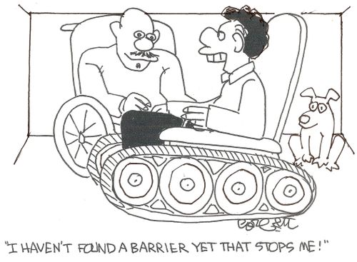 'I haven't found a barrier yet that stops me!'
