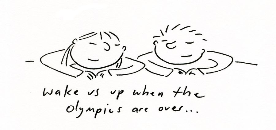 Wake us up when the Olympics are over...