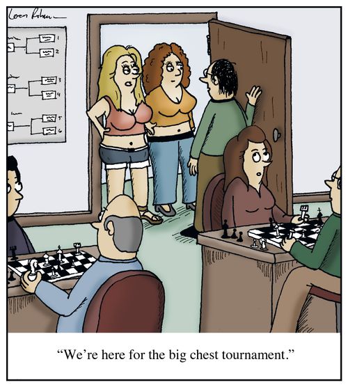 'We're here for the big chest tournament.'