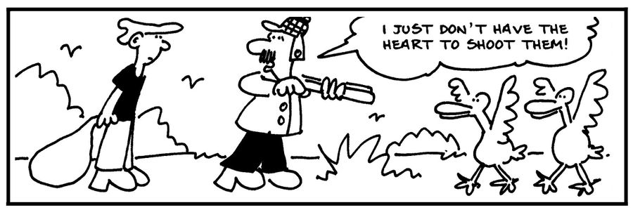 'I just don't have the heart to shoot them.'