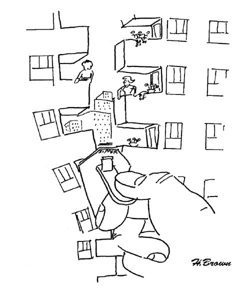 Zipper apartment blocks.