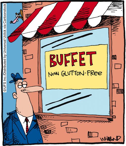 Buffet - now glutton free.