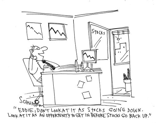 'Eddie, don't look at it as stocks going down. Look at it as an opportunity to get in before stocks go back up.'