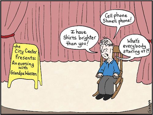 The City Center Presents: An evening with Grandpa Warren.