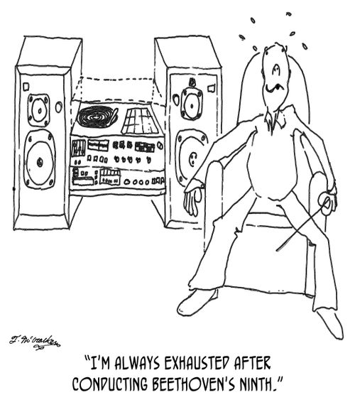 'I'm always exhausted after conducting Beethoven's Ninth.'