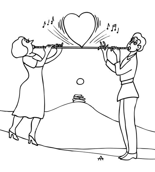 Romantic music.