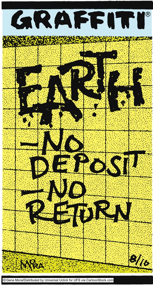 Earth-no deposit-no return.