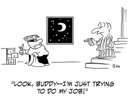 'Look, buddy -- I'm just trying to do my job!'