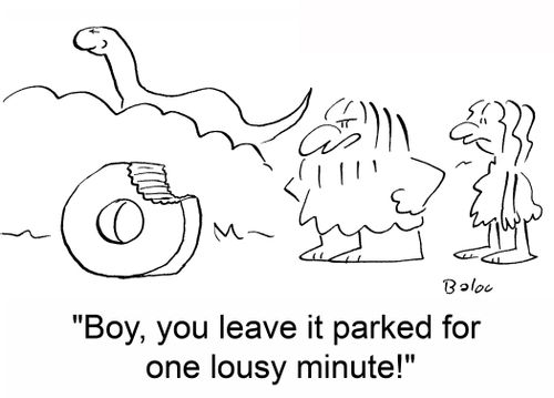 'Boy, you leave it parked for one lousy minute!'