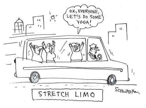 'O.K, Everyone let's do some yoga!'
