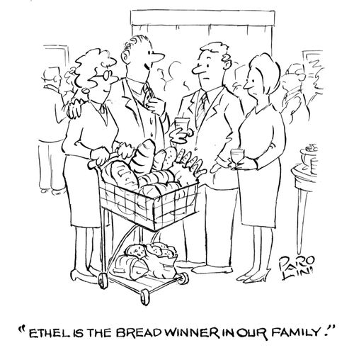 'Ethel is the breadwinner in our family.'