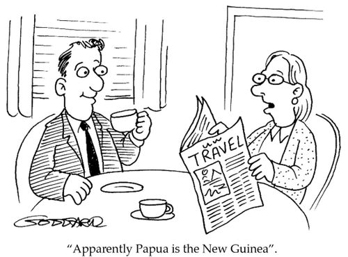 'Apparently Papua is the New Guinea.'