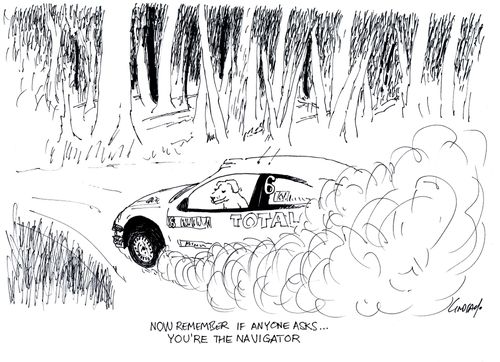 Now remember if anyone asks... you're the navigator.