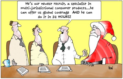 'He's our newest recruit, a specialist in multi-jurisdictional consumer products..'