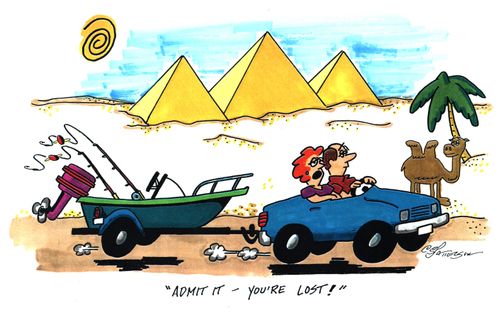 "Admit it, you're lost!"