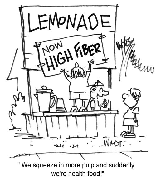 'We squeeze in more pulp and suddenly we're health food!'