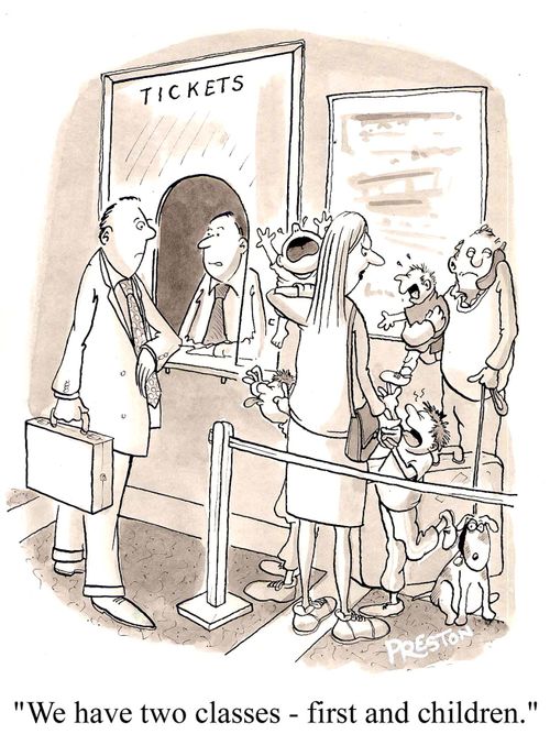'We have two classes - first and children.'