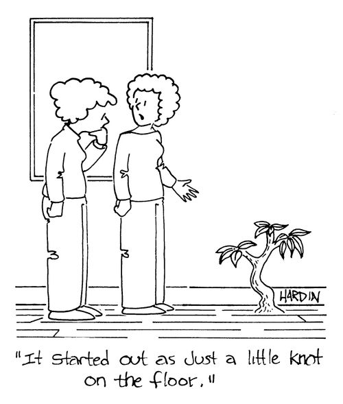 'It started out as just a little knot on the floor,'