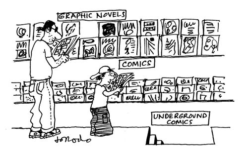 Graphic novels, Comics, Underground comics.