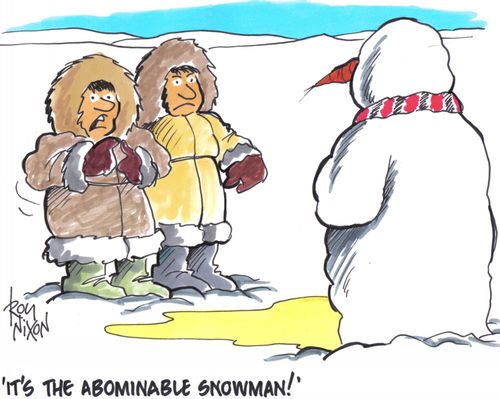 'It's the abominable snowman!'