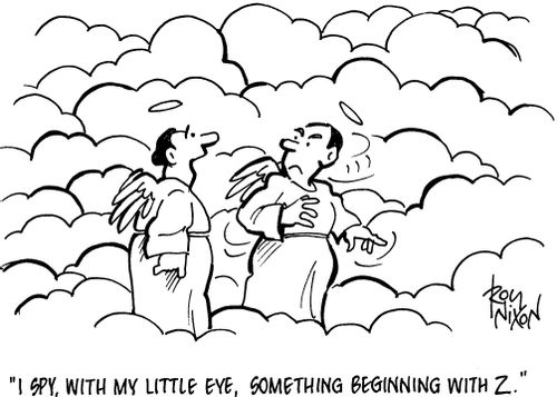 'I spy, with my little eye, something beginning with Z.'