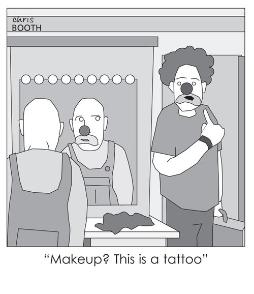 'Makeup? This is a tattoo.'