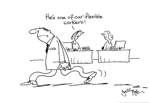 'It's one of our flexible workers!'