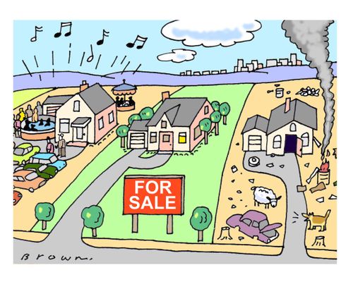 House between undesirable neighbours is 'For Sale'