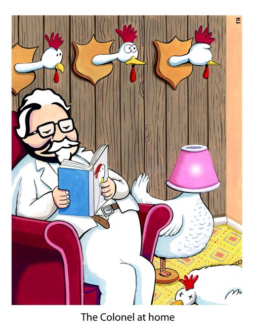 The Colonel at home.