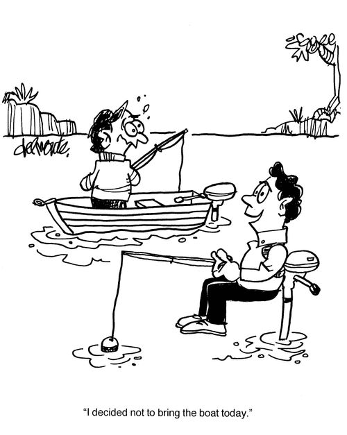 'I decided not to bring the boat today.'