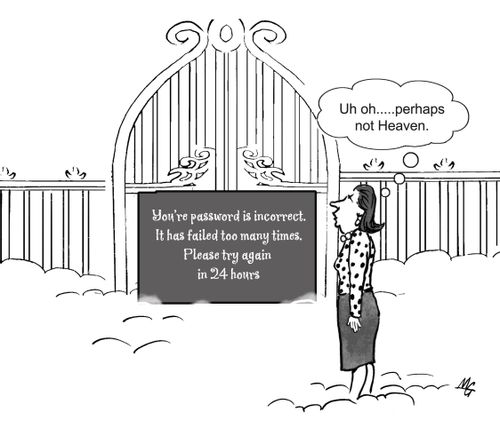 'Uh oh....perhaps not Heaven.'