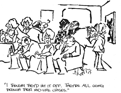 'I thought they'd hit it off. They're all going through their mid-life crises.'