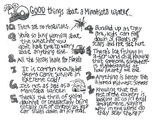 10 Good Things about a Minnesota Winter.
