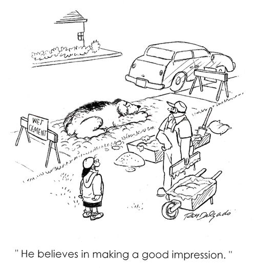 'He believes in making a good impression.'