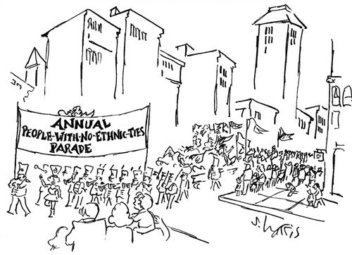 Annual People-with-no-ethnic-ties parade'