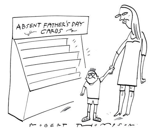Absent father's day cards.