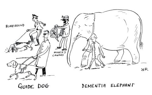 Guide Dog and Dementia Elephant